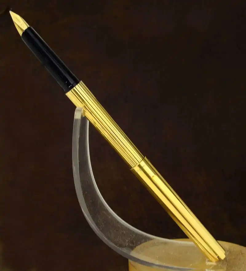 Buy ST dupont vermeil 925 gold filled fountain pen with 18K gold M nib