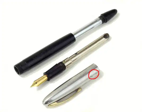 Vintage Sheaffer cadet black touchdown fountain pen 14K gold warranted F nib  - Clean - Image 2
