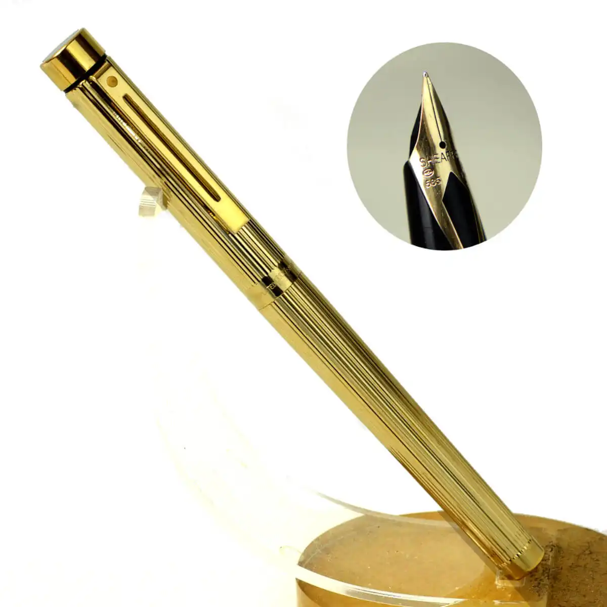 buy sheaffer targa 1005 fountain pen with 14Karat gold M nib