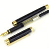 Montblanc Noblesse lacquer black fountain pen with 18K gold M nib - 2nd Generation mint - Image 2