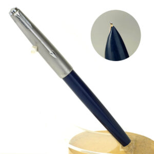 Vintage parker 51 MK IV fountain pen  14K solid gold M nib - Clean - Rare collectible