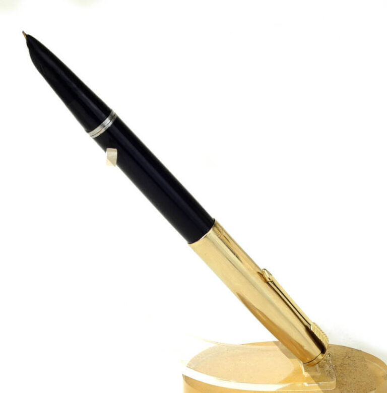 Buy Vintage parker 51 black barrel fountain pen with 14K gold M nib