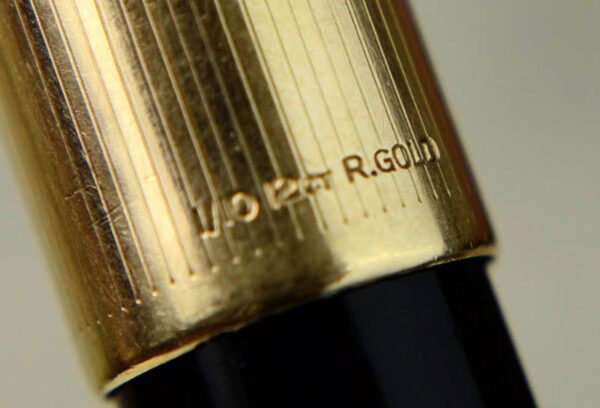Buy Vintage parker 51 black barrel fountain pen with 14K gold M nib