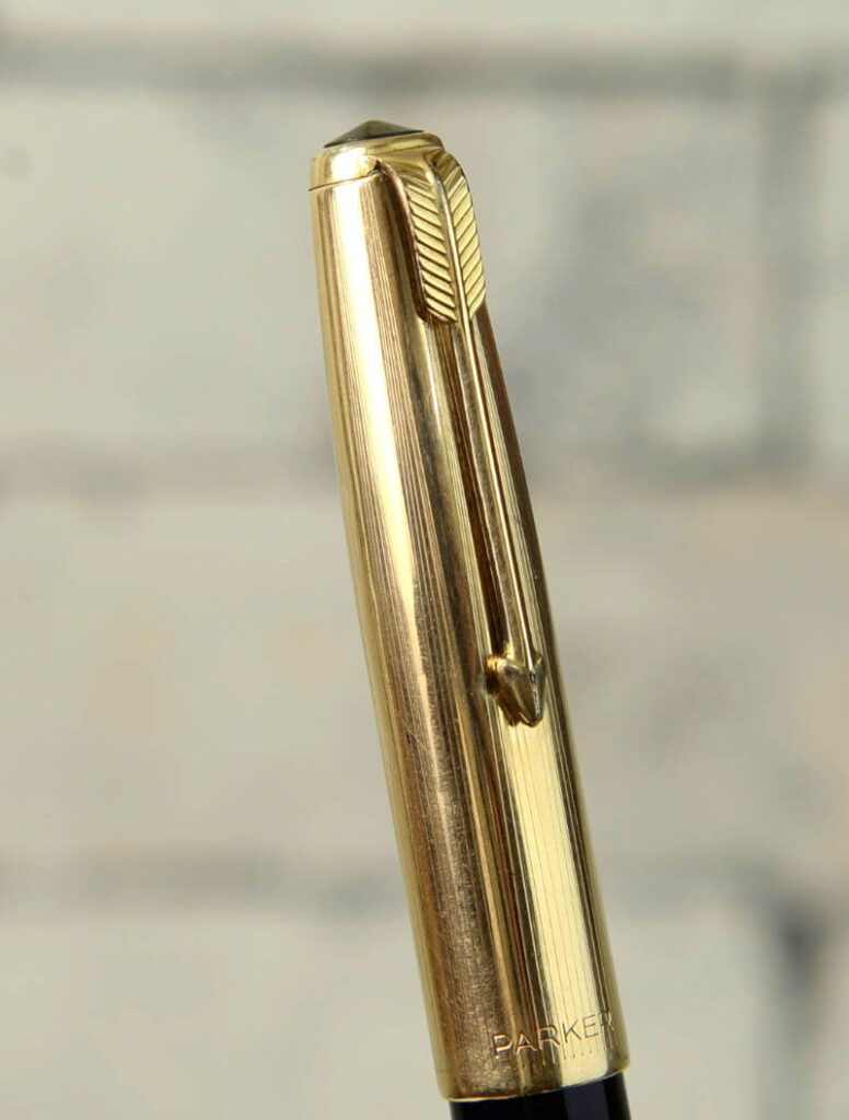 Buy Vintage parker 51 black barrel fountain pen with 14K gold M nib