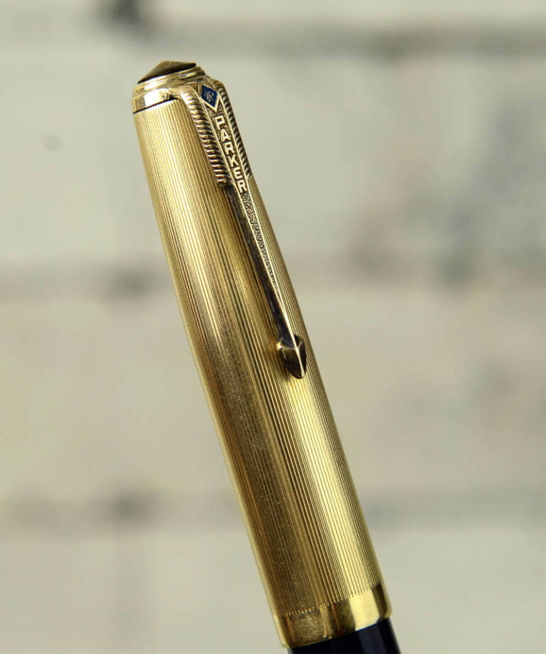 Buy parker 51 custom demonstrator fountain pen set with 14K gold F nib