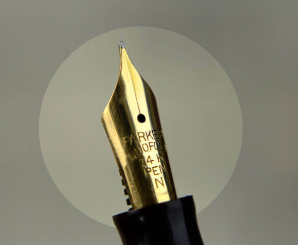 Buy parker duofold button filler fountain pen 14K gold M nib online