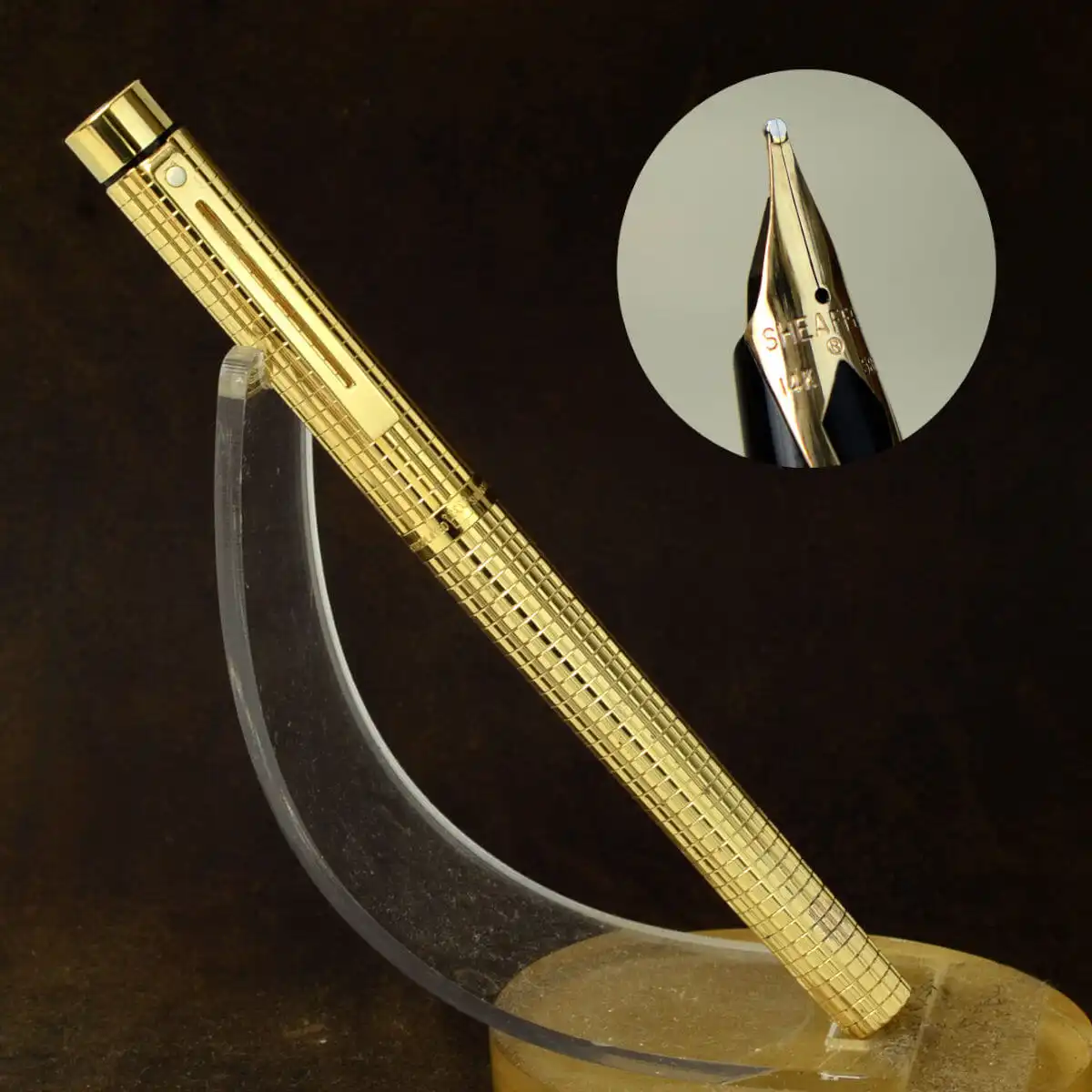 buy Sheaffer Targa 1007 14K fine nib fountain pen in mint condition