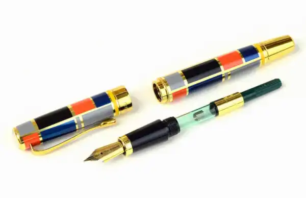 Original Hero 767 multi colour Fountain pen  - gold Plated M nib - Image 2