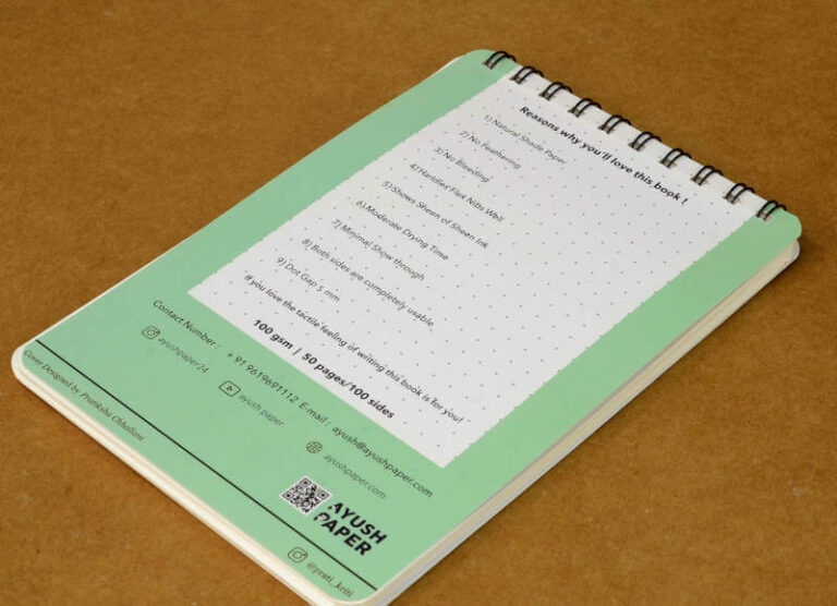 Buy nonbleeding fountain pen friendly notebooks 100 gsm