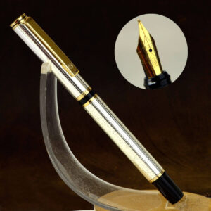Vintage Hero 59 silver plated barrel Fountain pen  – New