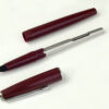 Vintage parker new slimfold Burgundy fountain pen with 14C gold F nib - Clean - Image 2