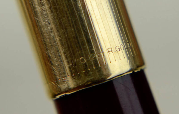 Buy Vintage parker 51 burgundy barrel fountain pen with 14K gold M nib