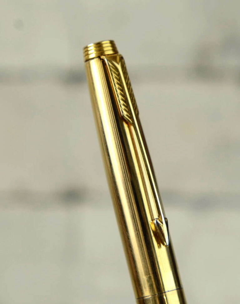 Buy parker 75 gold plated fountain pen with 14K gold M nib
