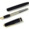 Vintage parker slimfold black fountain pen with 14C gold M nib - Clean used - Image 2