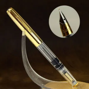 wing sung 601a GP Vac filler demonstrator barrel fountain pen with F nib – Brand new