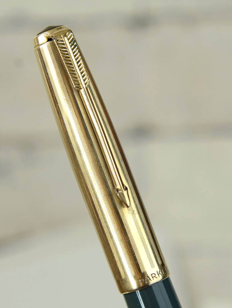 Buy Vintage parker 51 dove grey barrel fountain pen with 14K gold M nib