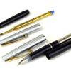 Vintage sheaffer stylist fountain pen and ballpoint set with palladium silver F nib - Clean - Image 2