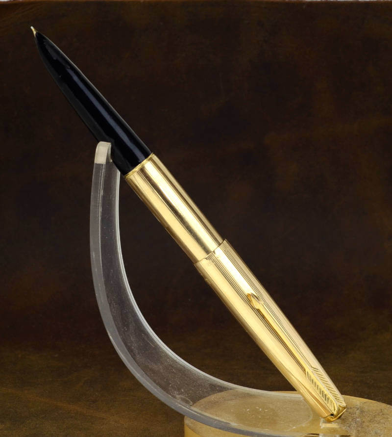 Buy parker 61 gold filled barrel fountain pen 14CT gold nib online