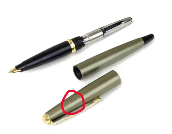 Vintage  parker 45 coronet  fountain pen 14Karat solid gold F nib - Used - Image 2