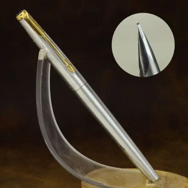Parker 50 falcon fountain pen full metal body fountain pen - embedded Medium Nib - clean