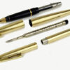 Vintage sheaffer stylist 727 fountain pen and ballpoint set 14K solid gold M nib - Clean - Image 2