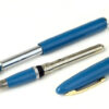 Vintage Sheaffer touchdown statesman teal fountain pen with triumph F nib - Clean - Image 2