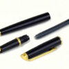 Waterman hemisphere black GT fountain pen - steel F nib - clean - Image 2