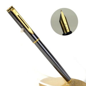 Vintage Waterman maestro metallic barrel fountain pen with gold plated M nib – Clean