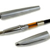 cross ATX brushed chrome gold trim fountain pen with steel  M nib - Clean - Image 2