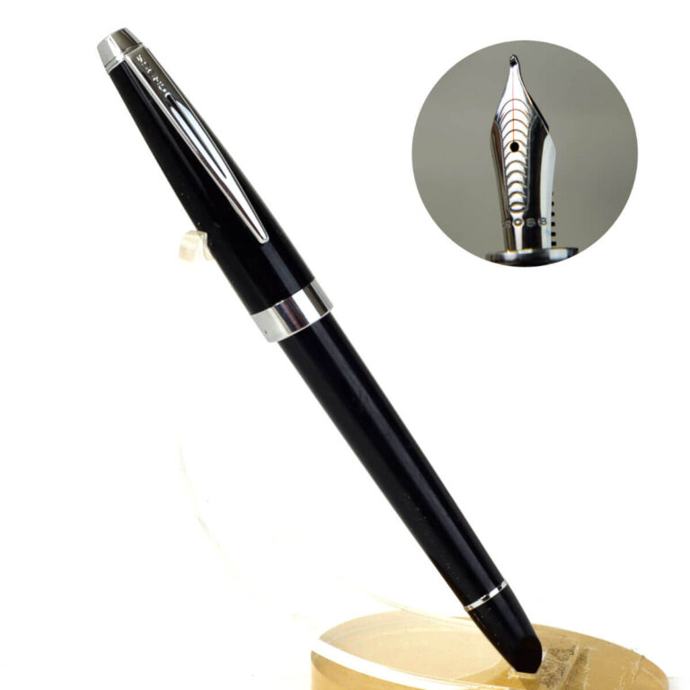 Buy cross aventura black fountain pen wth steel M nib clean