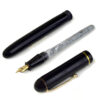 Antique burnham 46 lever filler fountain pen with 14K solid gold M nib - Used - Image 2
