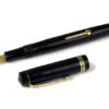 Antique burnham 55 lever filler fountain pen with 14K solid gold M nib - Used - Image 2