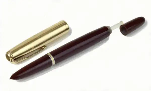 Vintage parker 51 vacumatic fountain pen  with 14 Karat solid gold F nib - clean - Image 2