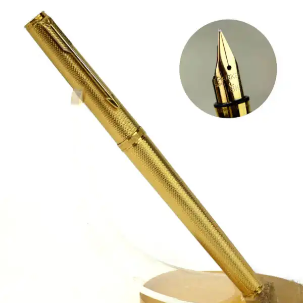 Vintage parker premier grain d'ORGE barleycorn fountain pen  with 18K M nib - Mint