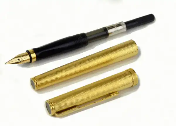 Vintage parker premier grain d'ORGE barleycorn fountain pen  with 18K M nib - Mint - Image 2