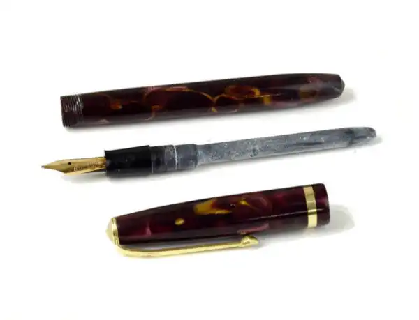 Vintage conway 12 slim lever filler fountain pen with 14K gold M nib  - Clean - Image 2