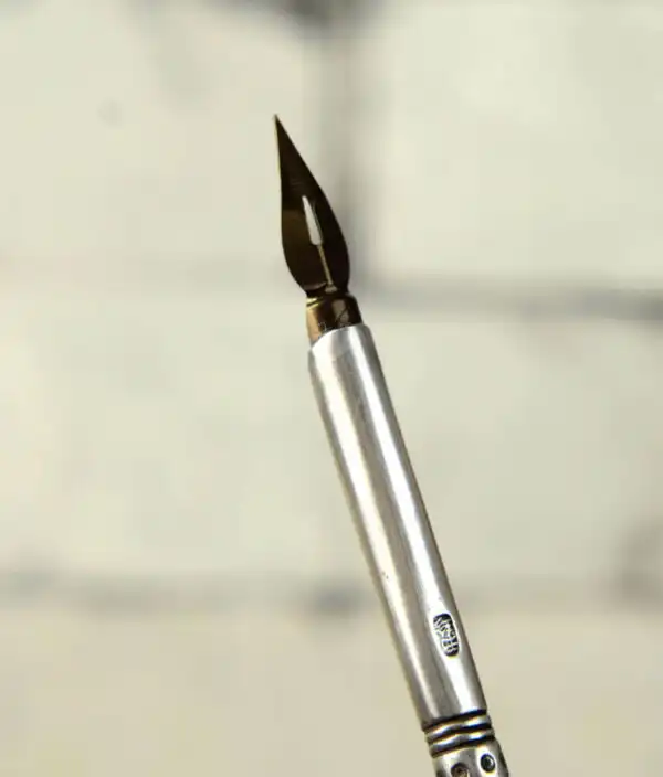 Antique tiffany british hand-made sterling silver dip pen  -  Victorian collectible - Image 2