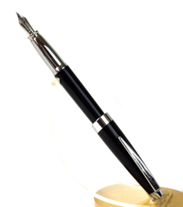 Buy cross aventura black fountain pen wth steel M nib - Mint