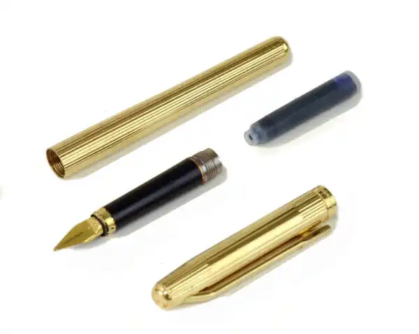 Vintage elysee 60 series fountain pen with plated M nib - Used - Image 2