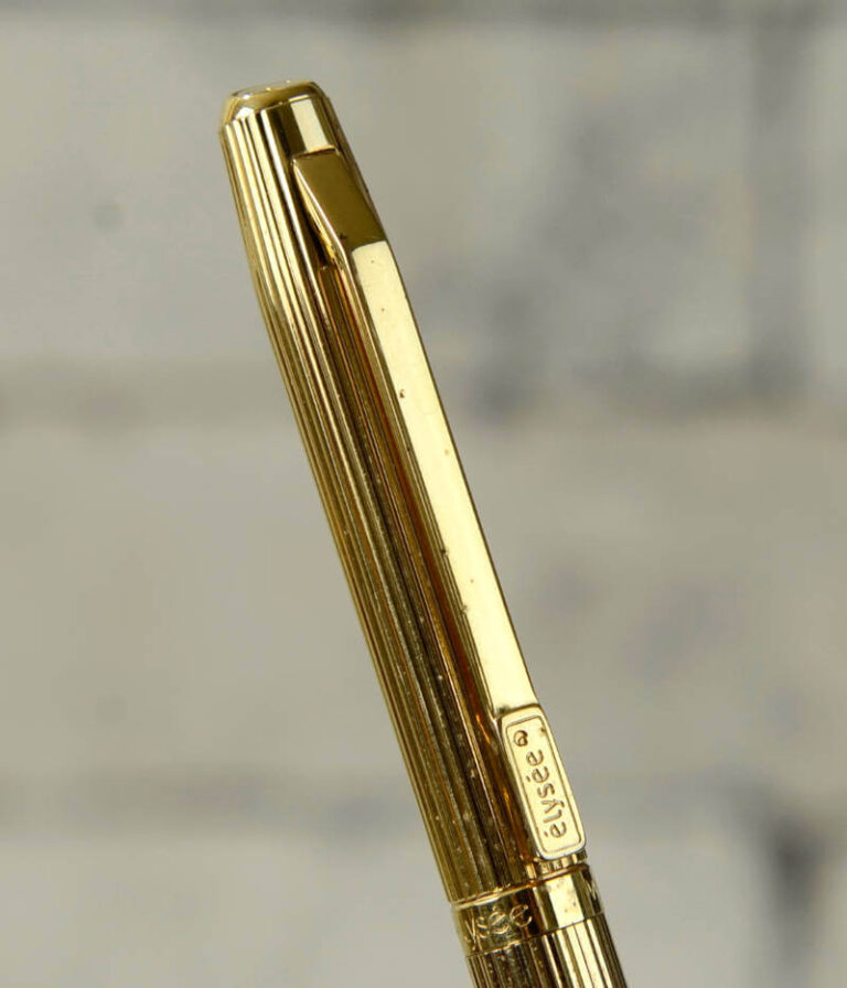 Buy vintage elysee 60 slim barrel fountain pen with plated M nib online