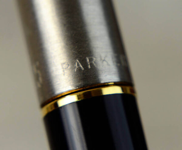 Parker 45 set of fountain pen and ballpoint with 14K gold medium nib