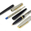 Parker 45 set of fountain pen and ballpoint pen with  14Karat solid gold M nib - Mint - Image 2