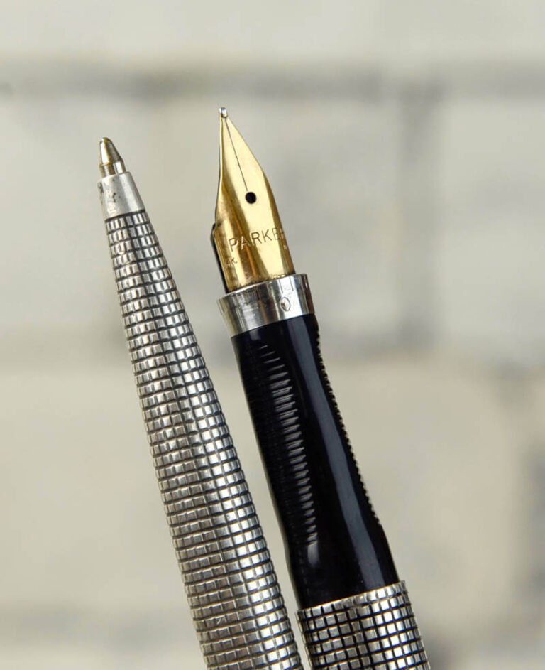 Set Stylos Parker 75 En Argent Sterling Vermeil - Stylo Plume Et Bille Vintage (Occasion, USA)