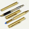 Vintage sheaffer TRZ 70 slim fountain and ballpoint pen  23K gold plated M nib - Clean - Image 2