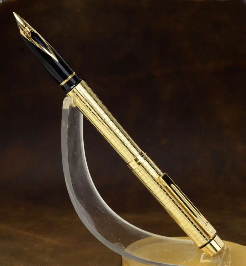 buy Sheaffer Targa 1007 14K fine nib fountain pen gold plated online