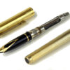 sheaffer targa plated barrel fountain pen with 23K gold plated B nib - Used - Image 2