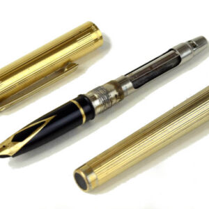 vintage-sheaffer-targa-GoldPlated-fountain-pen-Broad-nib