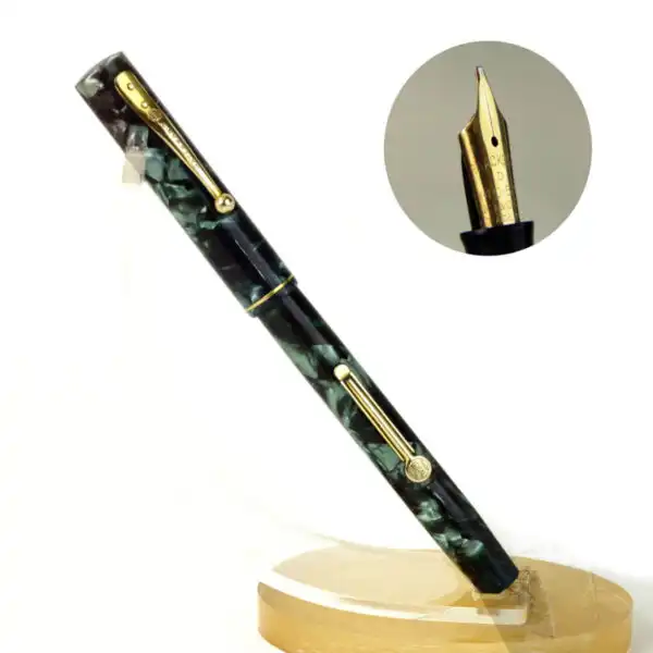vintage watermans ideal lever filler fountain pen 14K gold M nib - Used