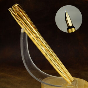 Montblanc Noblesse gold filled fountain pen and ballpoint pen 14K gold M nib – 1970 Circa NOS