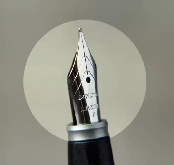 Diplomat Magnum soft touch blue  fountain pen with Jowo F nib + Krishna Ink Combo - Special Offer - Image 5